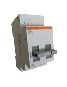 Interrupteur à 3 positions Merlin Gerin 18074 1-0-2 2P 20A 250 Vca